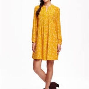 Old Navy Yellow Floral Dress